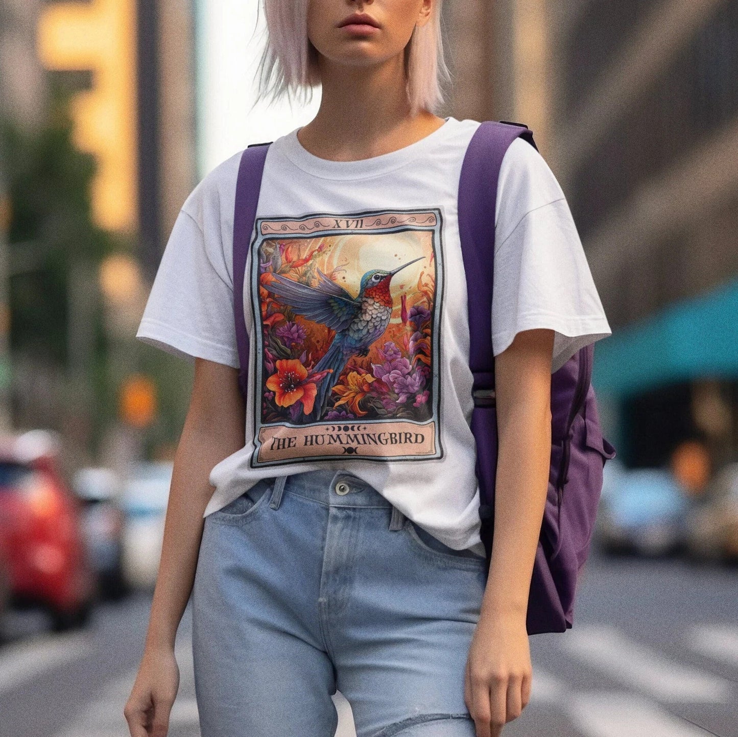 Kolibri Shirt, Kolibri Tarot Karte Shirt Vogel Liebhaber Geschenk