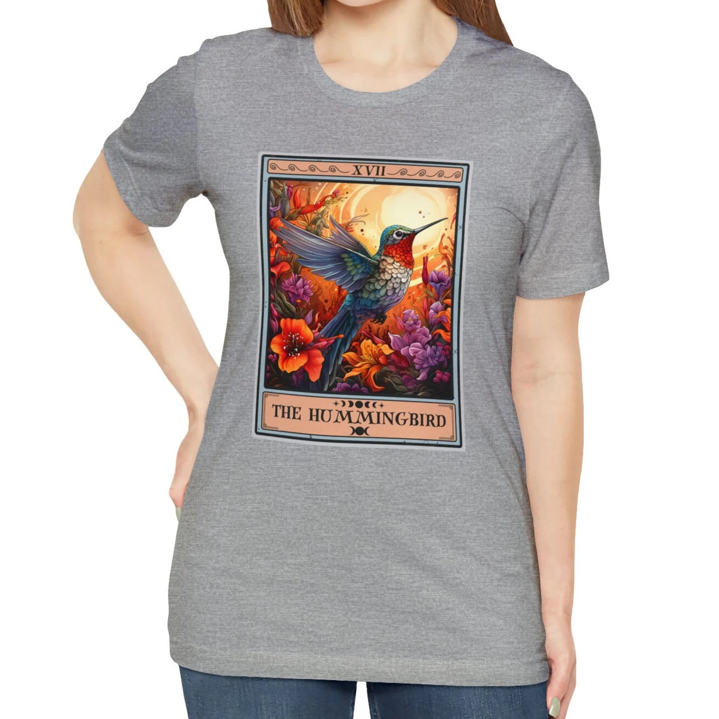 Kolibri Shirt, Kolibri Tarot Karte Shirt Vogel Liebhaber Geschenk