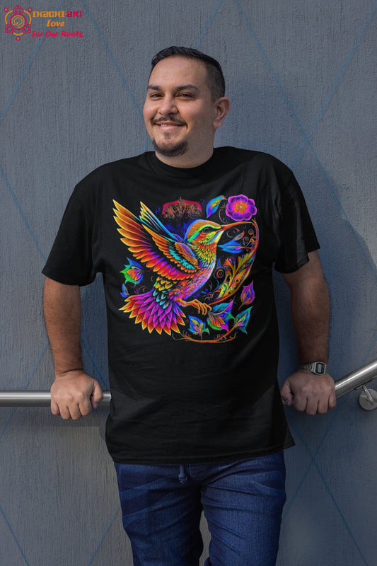 Kolibri Shirt Vogel Liebhaber Geschenk Kolibri Druck mexikanisches T-Shirt Kolibri Geschenke mexikanisches Shirt Männer Vogel Shirt Männer