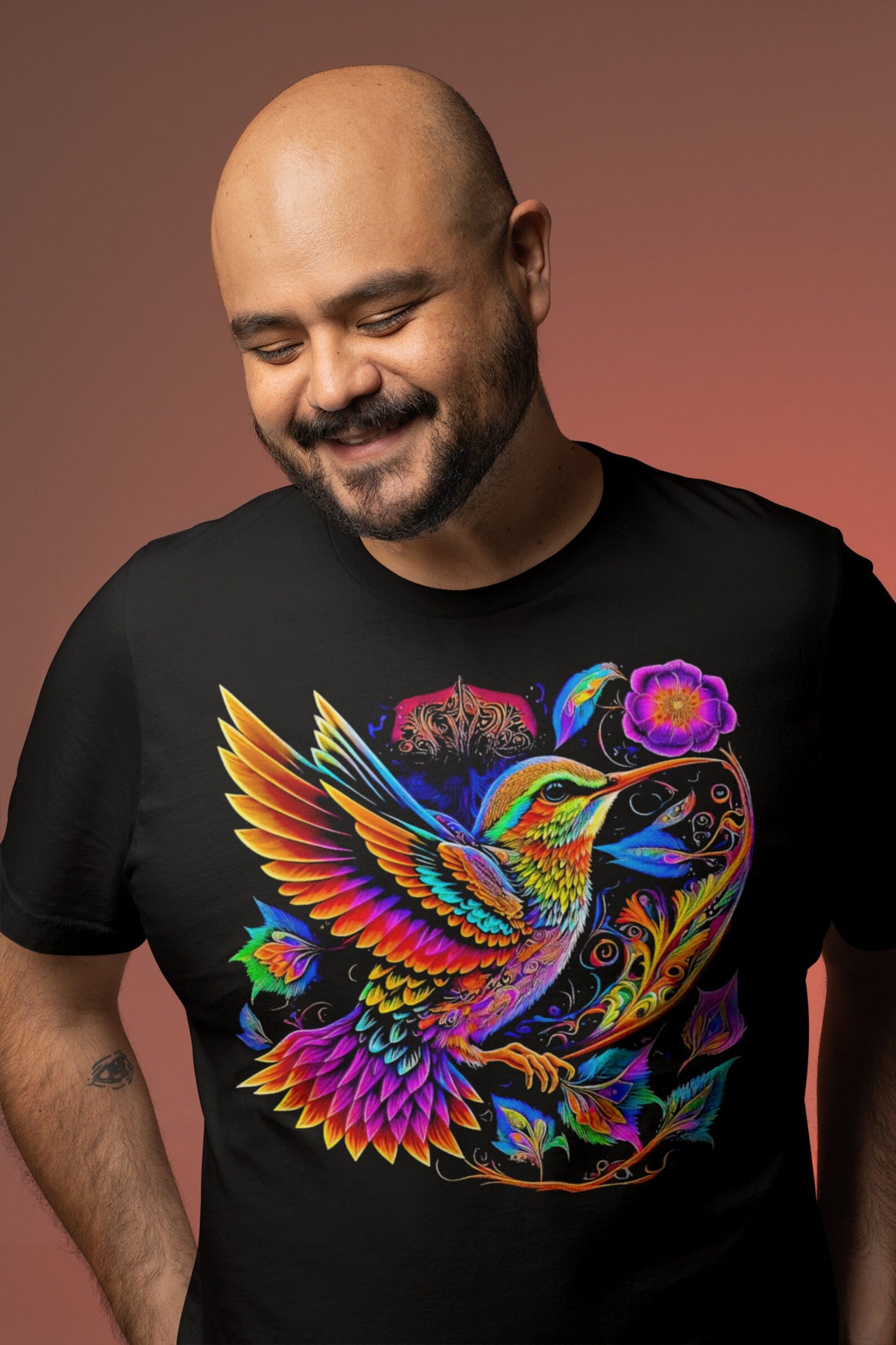 Kolibri Shirt Vogel Liebhaber Geschenk Kolibri Druck mexikanisches T-Shirt Kolibri Geschenke mexikanisches Shirt Männer Vogel Shirt Männer