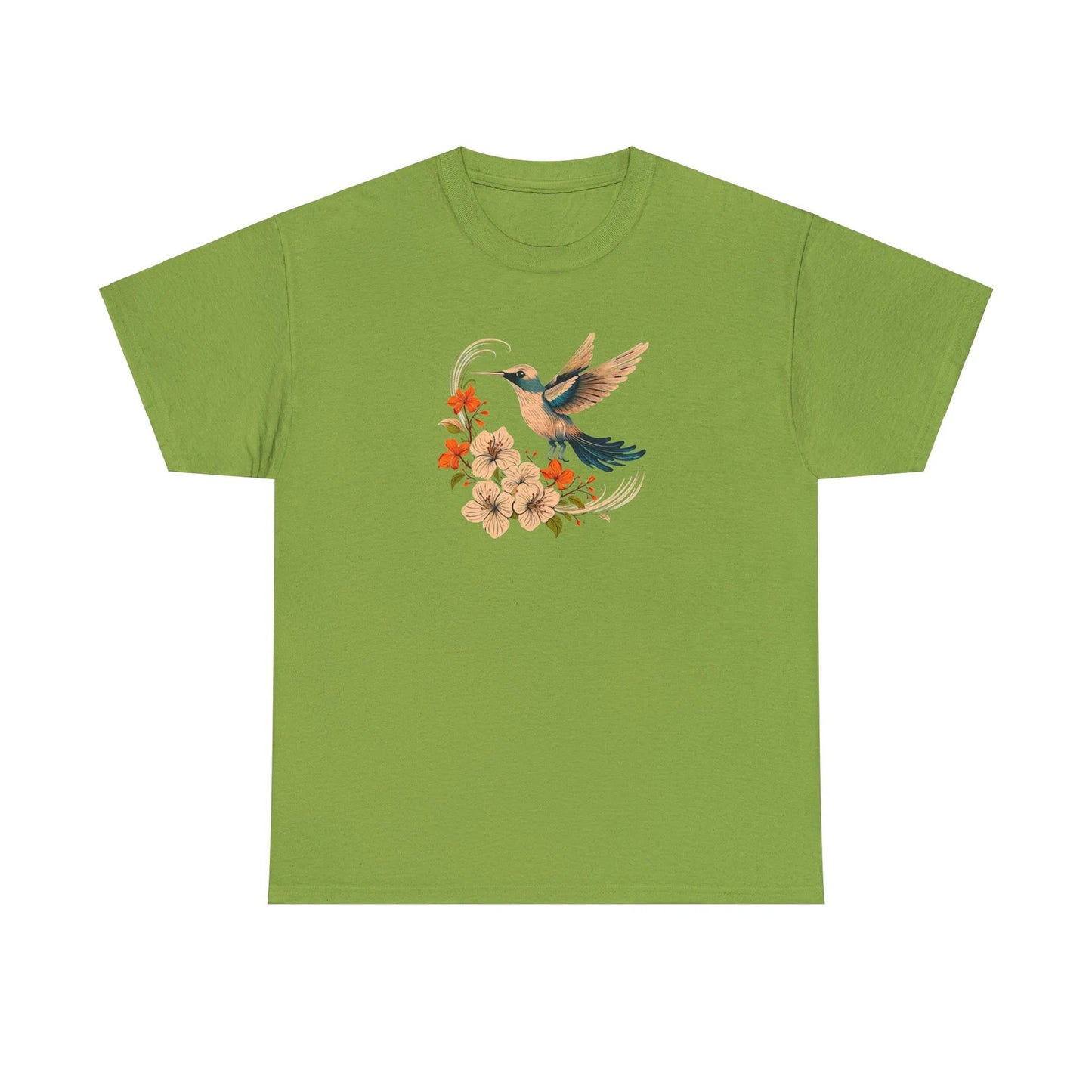 Kolibri Shirt - Florales Kolibri Shirt - Ästhetisches T-Shirt - Vogelliebhaber Shirt - Kolibri Geschenk - Tierliebhaber T-Shirt - Naturliebhaber Shirt