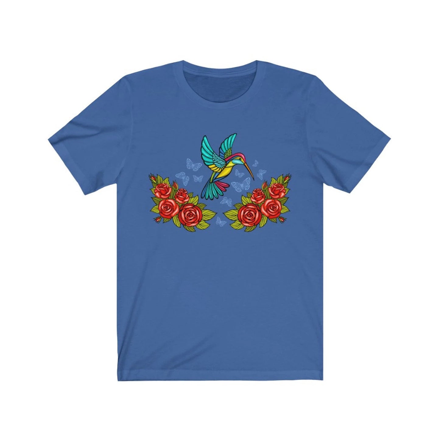 Chemise mexicaine femmes art mexicain imprimé oiseau imprimé t-shirt colibri imprimé t-shirt mexicain colibri chemise artesania mexicana