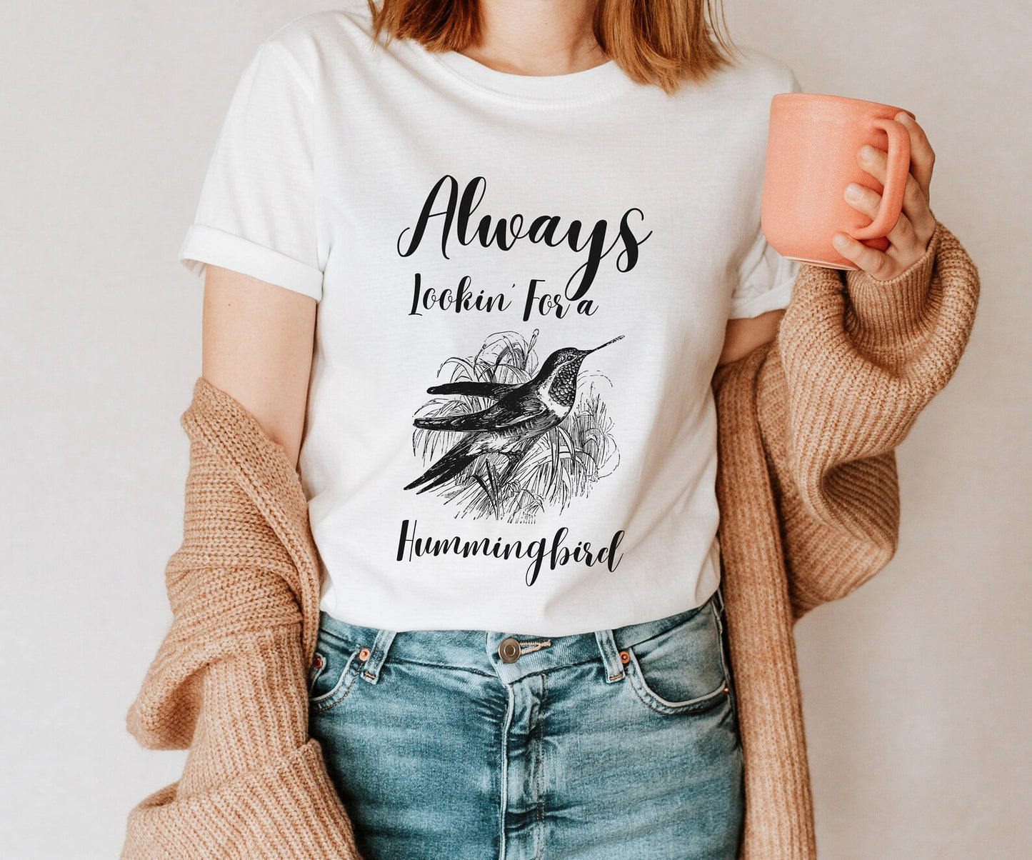 Hummingbird Shirt for Women, Flying Hummingbirds Shirt for Her, Hummingbird Sweatshirt or Hummingbird Sweater