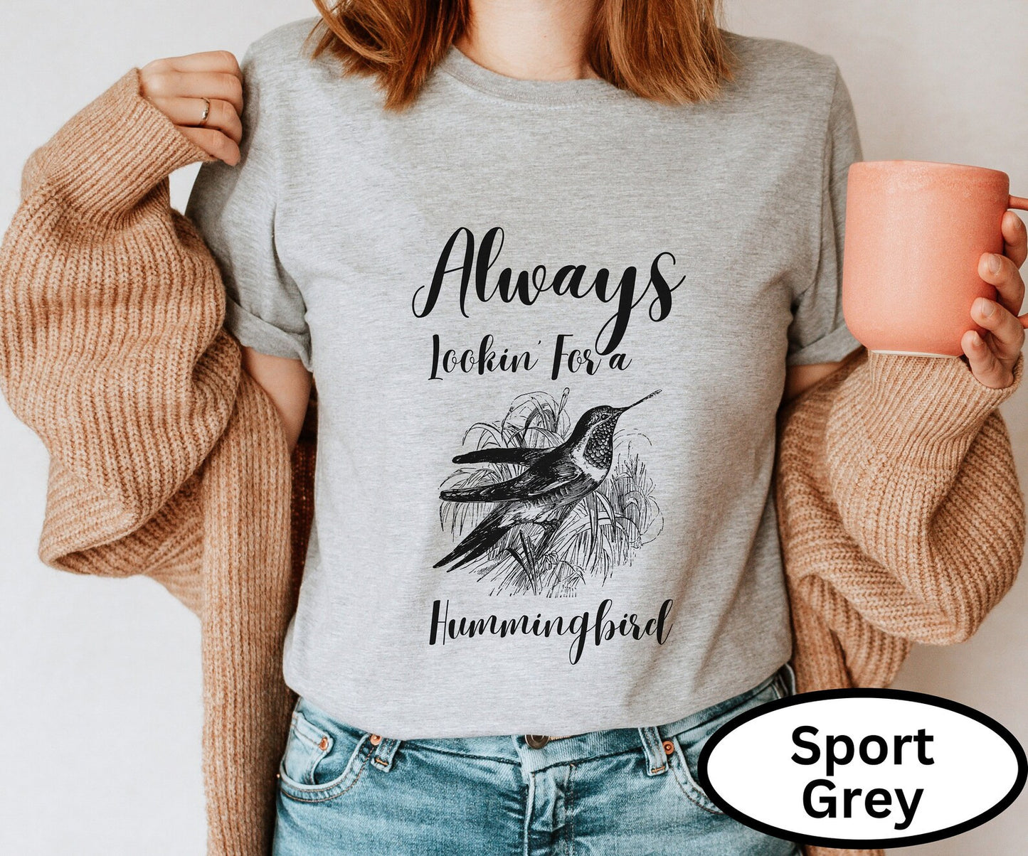 Hummingbird Shirt for Women, Flying Hummingbirds Shirt for Her, Hummingbird Sweatshirt or Hummingbird Sweater