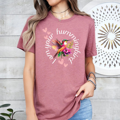 Soul Mate Hummingbird T-shirt - love's eternal quest for finding your soul mate. Spring T-shirt, Gift for wife, Woman's T-shirts