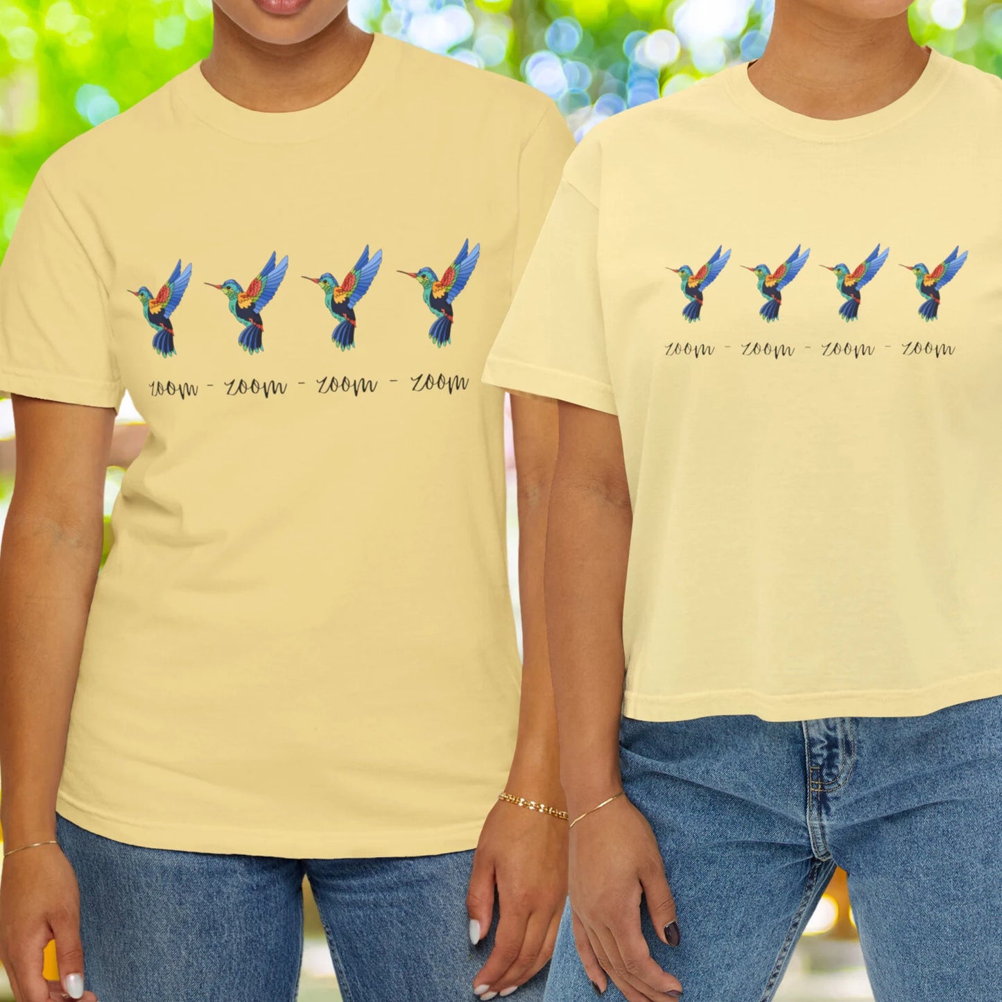 Hummingbird Shirt, Comfort Colors - Classic or Crop Top, Garden Animal Lover Tee, Bird T Shirts, Zoom Zoom Trendy Tee, Hummer Gift For her