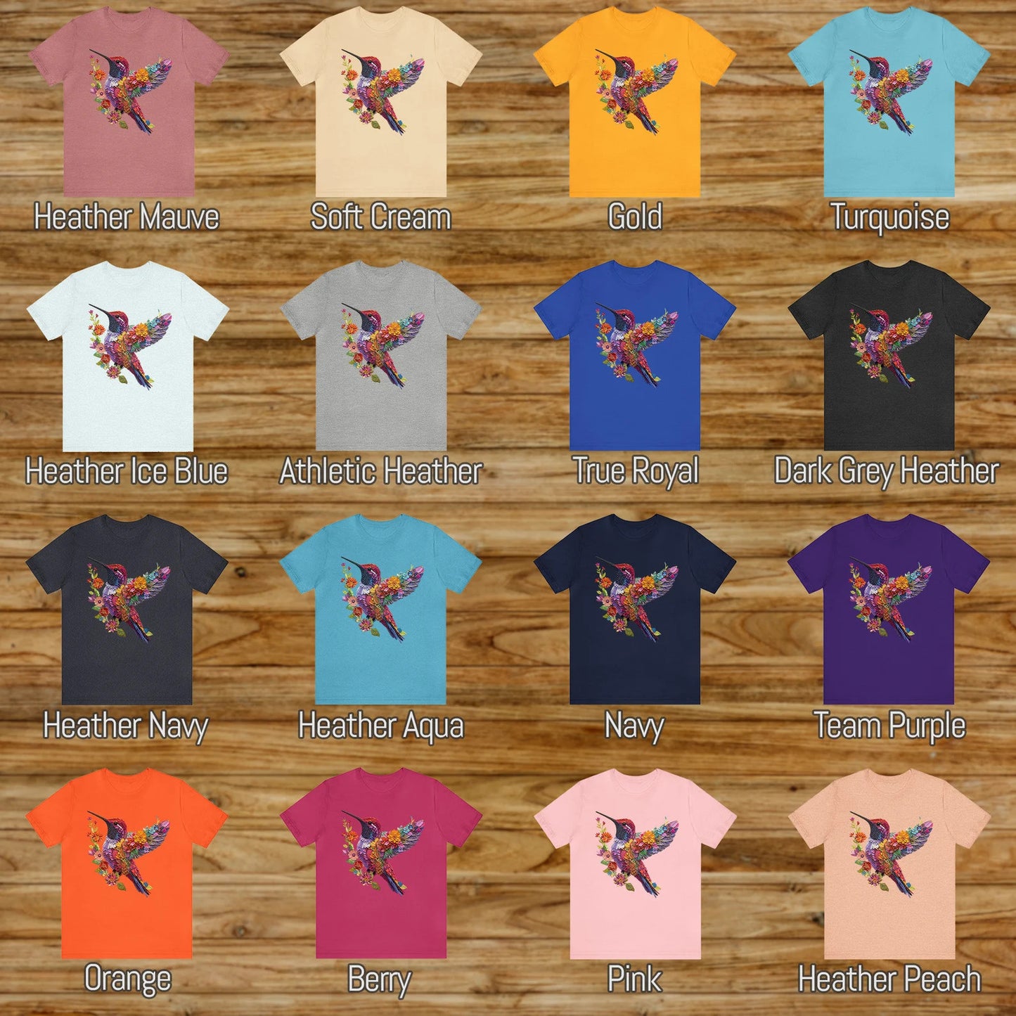 Der KOLIBRI #4 \ Süßes Vogel-T-Shirt \ Trendy T-Shirt \ T-Shirt für Tierliebhaber \ Naturliebhaber \ Geschenk für Vogelliebhaber \ Geschenk für Sie \ Geburtstagsgeschenk