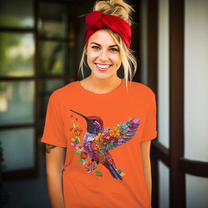 Le HUMMINGBIRD #4 \ T-shirt d’oiseau mignon \ Tee-shirt tendance \ Tee-shirt amoureux des animaux \ Amoureux de la nature \ Cadeau amoureux des oiseaux \ Cadeau pour elle \ Cadeau d’anniversaire