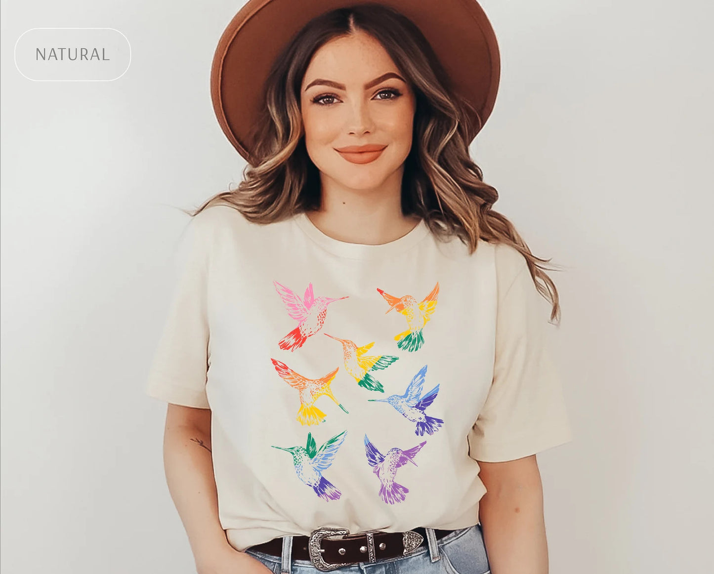 LGBTQ Kolibri Shirt, Queer Bird Lover TShirt, LGBTQ Geschenk, Gay Pride Birdwatching T-Shirt, Regenbogen Birdwatcher T-Shirt, Birding T-Shirt