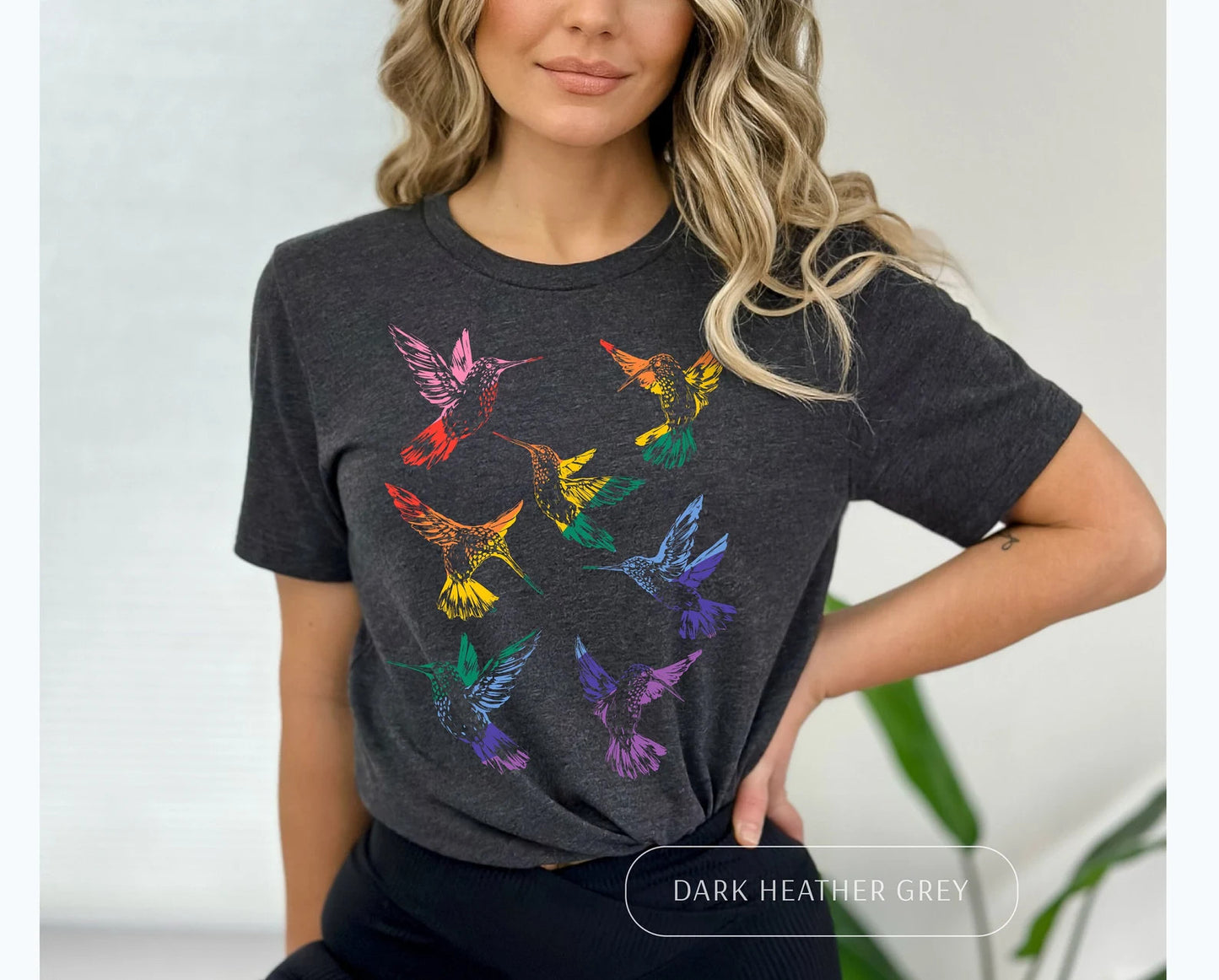 LGBTQ Hummingbird Shirt, Queer Bird Lover TShirt, LGBTQ Gift, Gay Pride Birdwatching T-Shirt, Rainbow Birdwatcher T Shirt, Birding Tee Shirt