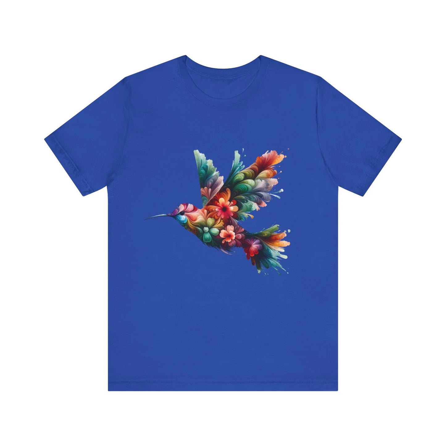 Chemise florale de colibri, T-shirt d’oiseau, tee-shirt graphique tendance, chemise à fleurs, cadeau d’amoureux des animaux, T-shirt d’amoureux des oiseaux, cadeau pour elle, oiseaux d’été