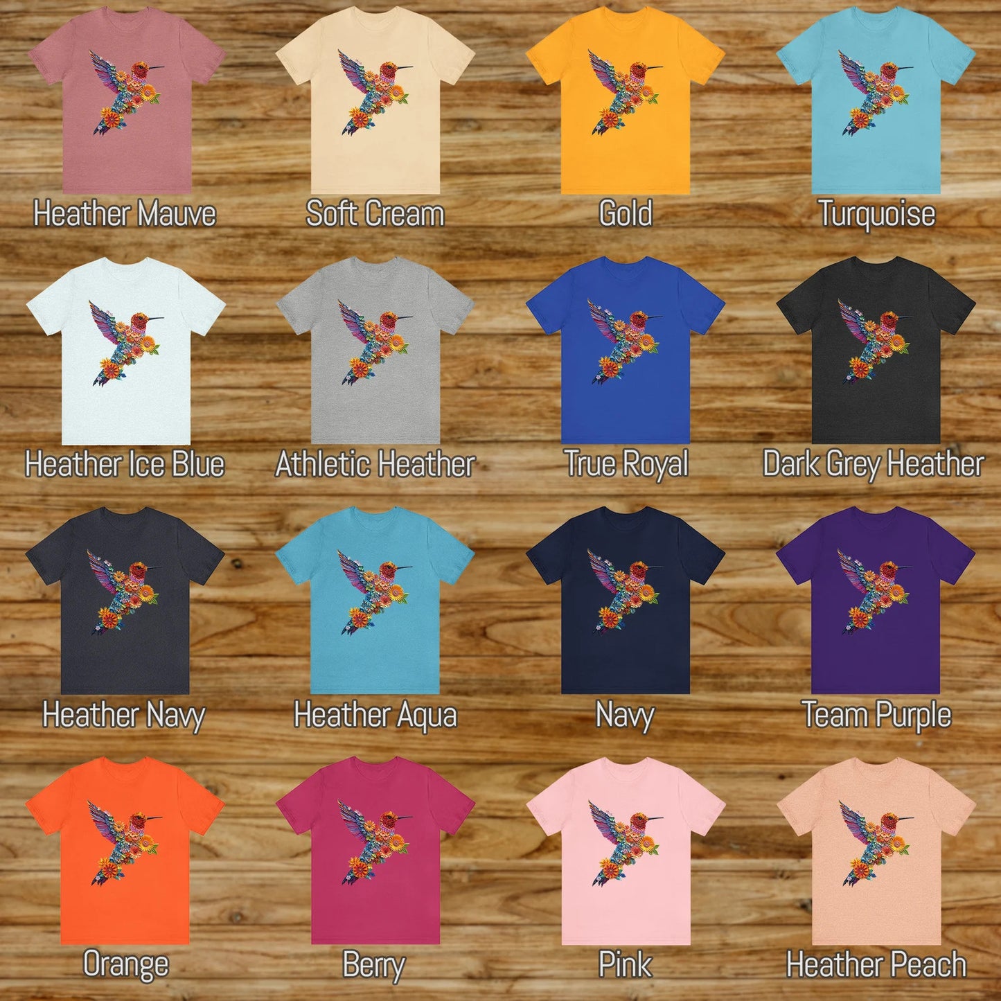 Der KOLIBRI #3 \ Süßes Vogel-T-Shirt \ Trendy T-Shirt \ T-Shirt für Tierliebhaber \ Naturliebhaber \ Geschenk für Vogelliebhaber \ Geschenk für Sie \ Geburtstagsgeschenk