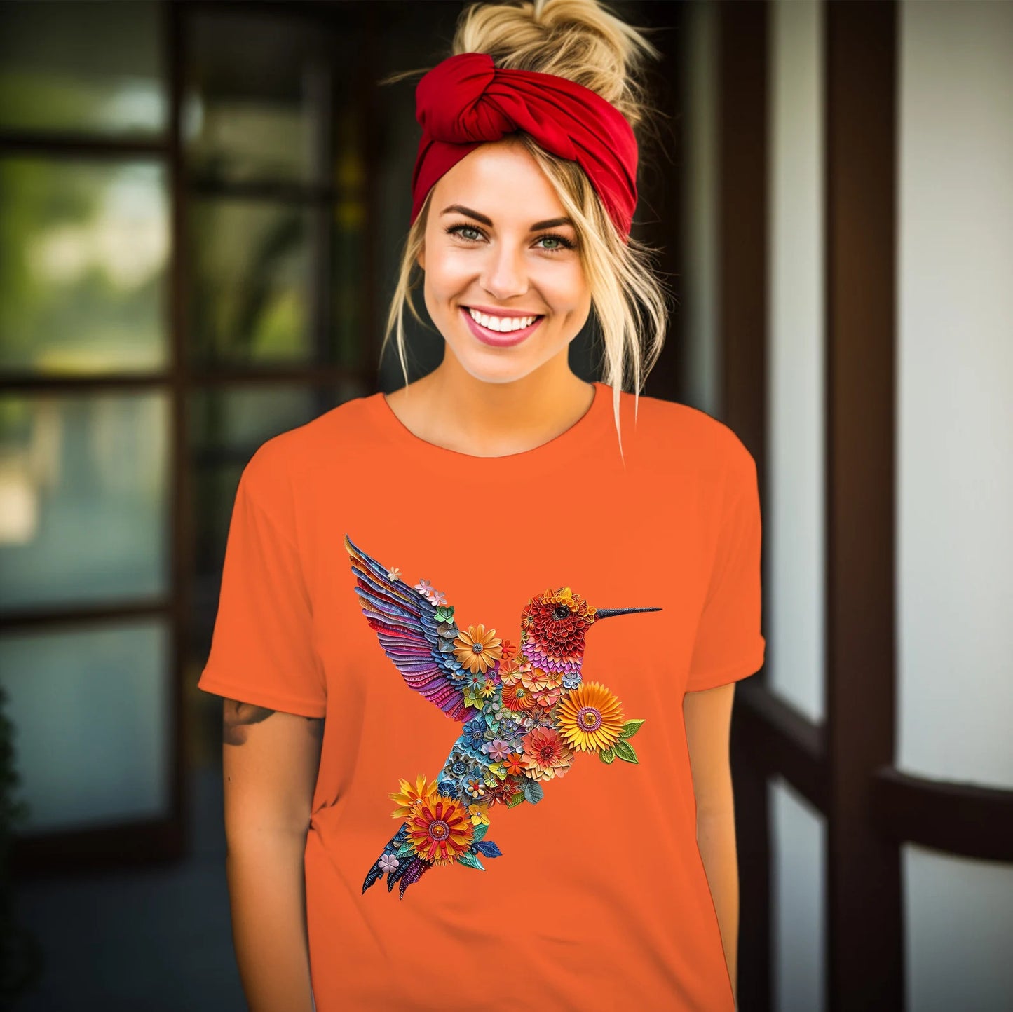 Der KOLIBRI #3 \ Süßes Vogel-T-Shirt \ Trendy T-Shirt \ T-Shirt für Tierliebhaber \ Naturliebhaber \ Geschenk für Vogelliebhaber \ Geschenk für Sie \ Geburtstagsgeschenk