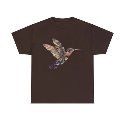 Hummingbird bird t shirt Floral Hummingbird Shirt Animal Lover Tee Bird Lover T-Shirt Spring Birds Mandala Hummingbird Farmers Market Shirt