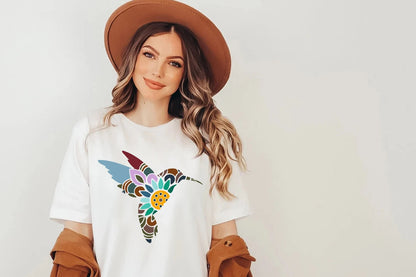 Chemise colibri, T-shirt oiseaux aquarelle, tee-shirt nature, colibri aquarelle, chemise d’oiseau, amoureux des colibris, tee-shirt tendance, chemise d’amoureux des oiseaux