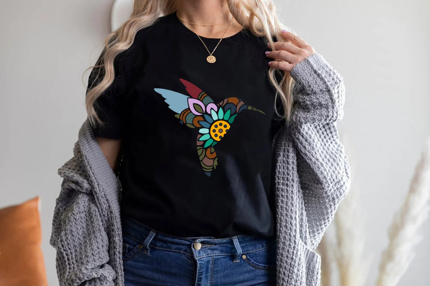 Kolibri Shirt, Aquarell Vögel T-Shirt, Natur T-Shirt, Aquarell Kolibri, Vogel Shirt, Kolibri Liebhaber, Trendy T-Shirt, Vogel Liebhaber Shirt