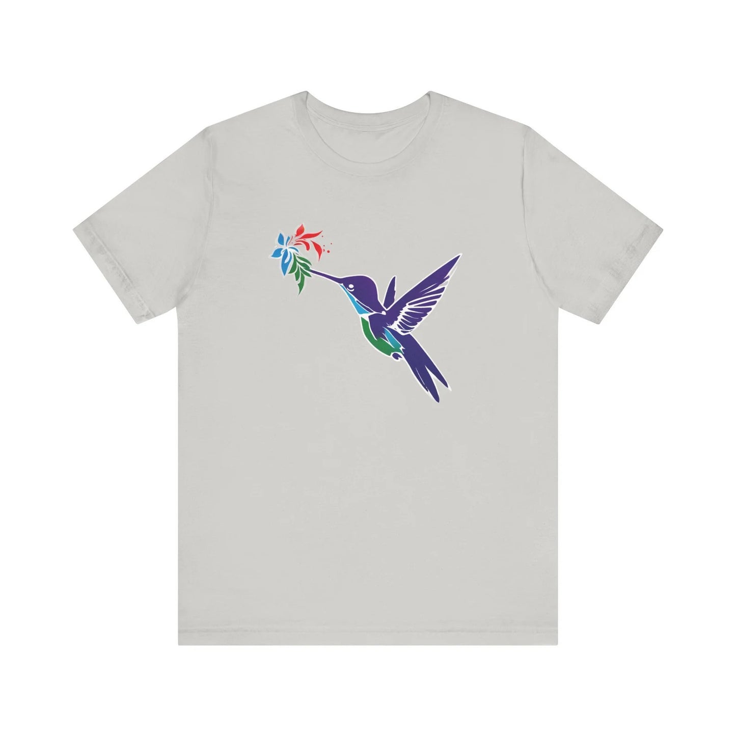 T-shirt coloré de colibri, T-shirt unisexe, T-shirt d’oiseaux de printemps et d’été, tee-shirt d’amoureux d’oiseaux, chemise d’animaux sauvages, cadeaux pour elle, tee-shirt vibrant