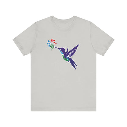 Buntes Kolibri T-Shirt, Unisex T-Shirt, Frühling Sommer Vögel T-Shirt, Vogel Liebhaber T-Shirt, Wildtier Tier Shirt, Geschenke für Sie, Lebendiges T-Shirt