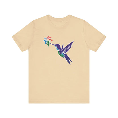 T-shirt coloré de colibri, T-shirt unisexe, T-shirt d’oiseaux de printemps et d’été, tee-shirt d’amoureux d’oiseaux, chemise d’animaux sauvages, cadeaux pour elle, tee-shirt vibrant