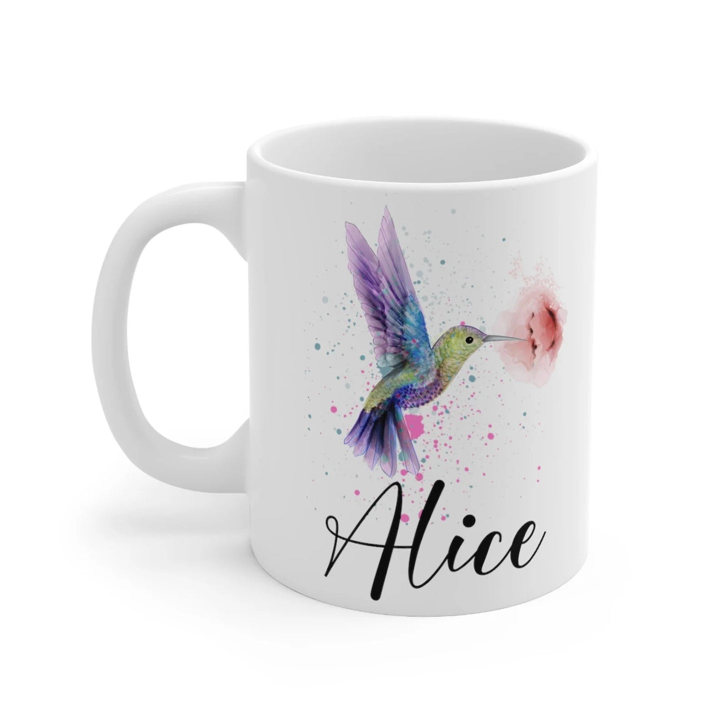 Tasse de colibri, tasse à café de colibri, cadeaux de colibri - cadeaux personnalisés - cadeaux d’amoureux des oiseaux - tasse d’oiseau - cadeaux de colibri pour les femmes