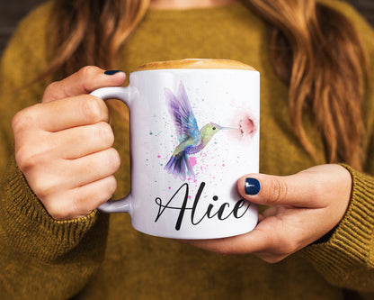 Hummingbird Mug, Hummingbird Coffee Mug, Humming Bird Gifts - Personalized Gifts - Bird Lover Gifts - Bird Mug - Hummingbird Gifts for Women