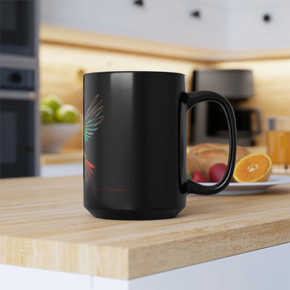 Becher Kolibri Kaffeetasse bunte Becher Geschenkartikel Geschenk für sie Weihnachtsgeschenk Vogelliebhaber