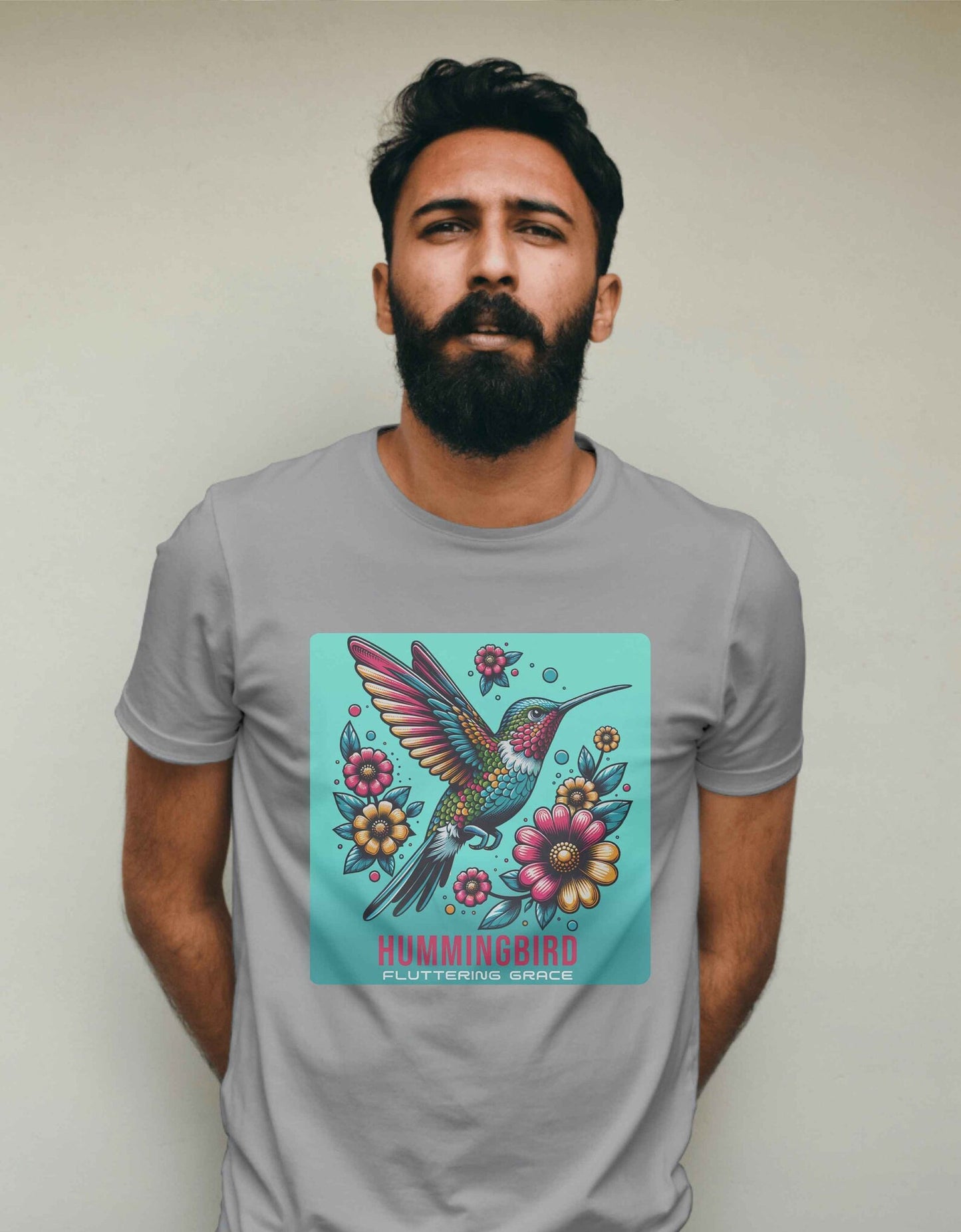 Kolibri Shirt, Blumen Shirt, Blumen Shirt, Vogelliebhaber, inspirierendes T-Shirt, Selbstpflege T-Shirt, Positivität Shirt, Meditation T-Shirt