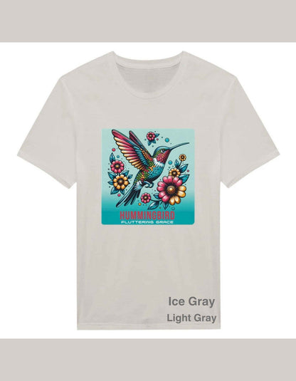 Chemise colibri, chemise florale, chemise à fleurs, amoureux des oiseaux, t-shirt inspirant, t-shirt de soins personnels, chemise de positivité, t-shirt de méditation