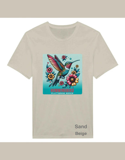 Kolibri Shirt, Blumen Shirt, Blumen Shirt, Vogelliebhaber, inspirierendes T-Shirt, Selbstpflege T-Shirt, Positivität Shirt, Meditation T-Shirt