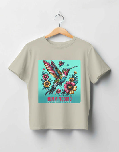 Hummingbird Shirt, Floral Shirt, Flower Shirt, Bird Lover, Inspirational T Shirt, Self Care T Shirt, Positivity Shirt, Meditation T Shirt