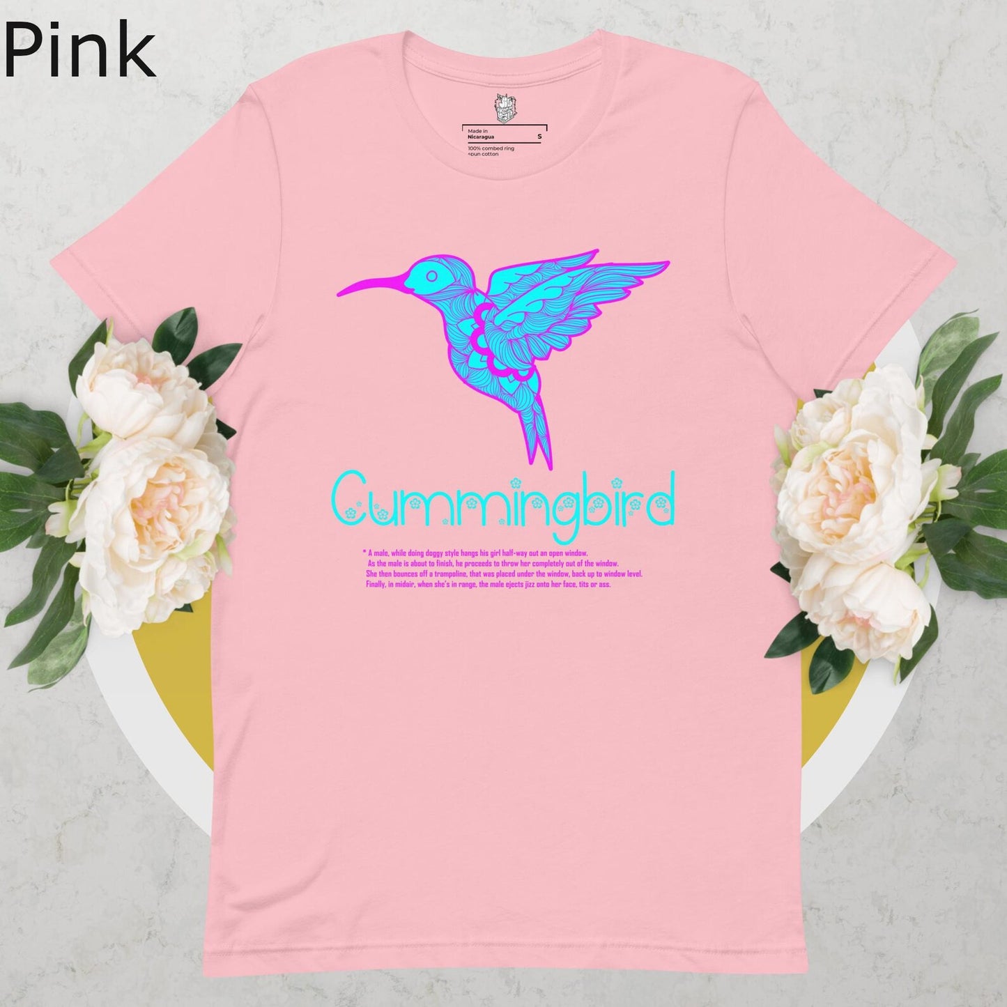 Adult Humor T-shirt for Nature Lover Funny Graphic Tshirt with Animals for Bird Lovers Shirt for Men Tee Shirt for Women Humming Bird shirt