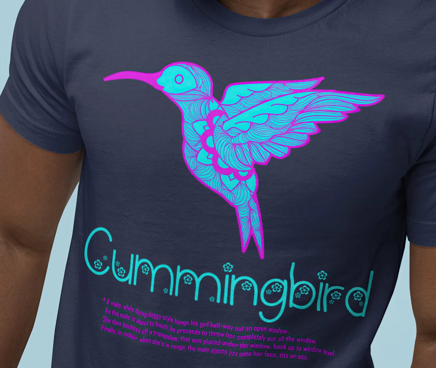 Adult Humor T-shirt for Nature Lover Funny Graphic Tshirt with Animals for Bird Lovers Shirt for Men Tee Shirt for Women Humming Bird shirt