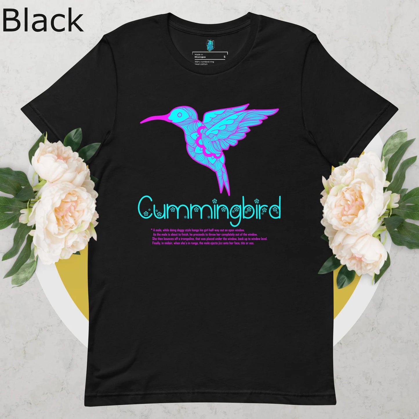 Adult Humor T-shirt for Nature Lover Funny Graphic Tshirt with Animals for Bird Lovers Shirt for Men Tee Shirt for Women Humming Bird shirt