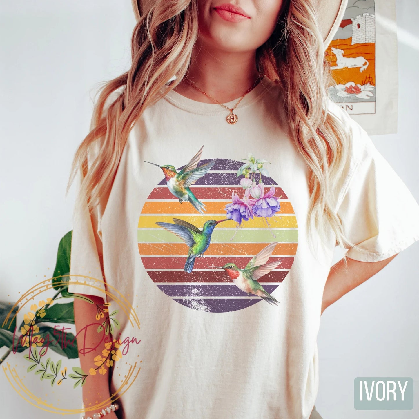 Kolibri Geschenk, Kolibri Print, Vogel Liebhaber Shirt Floral Kolibri, Natur Liebhaber Shirt, Vogel Liebhaber Geschenke, Botanisches Shirt, Tier T-Shirt