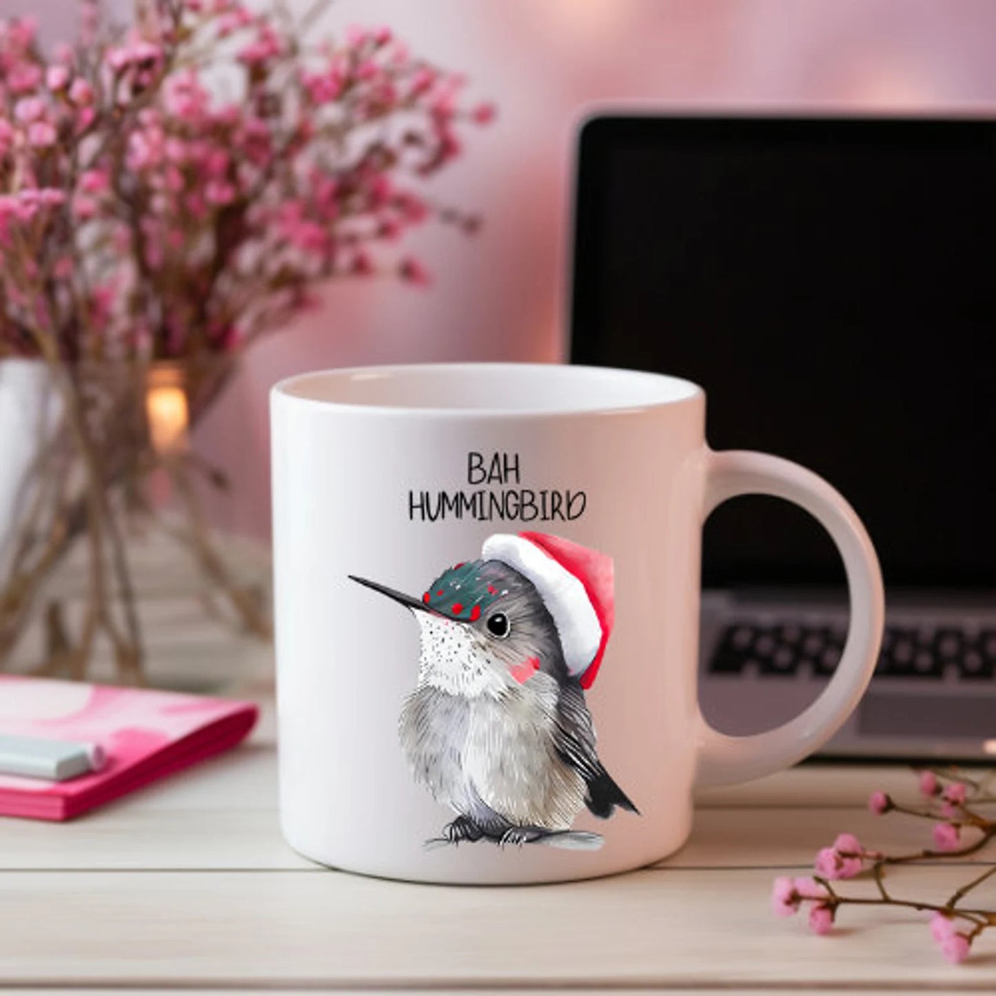 Tasse de colibri, amateur de colibri, colibri de Noël, colibri mignon, cadeau de colibri, tasse de colibri drôle, tasse d’observateur d’oiseaux