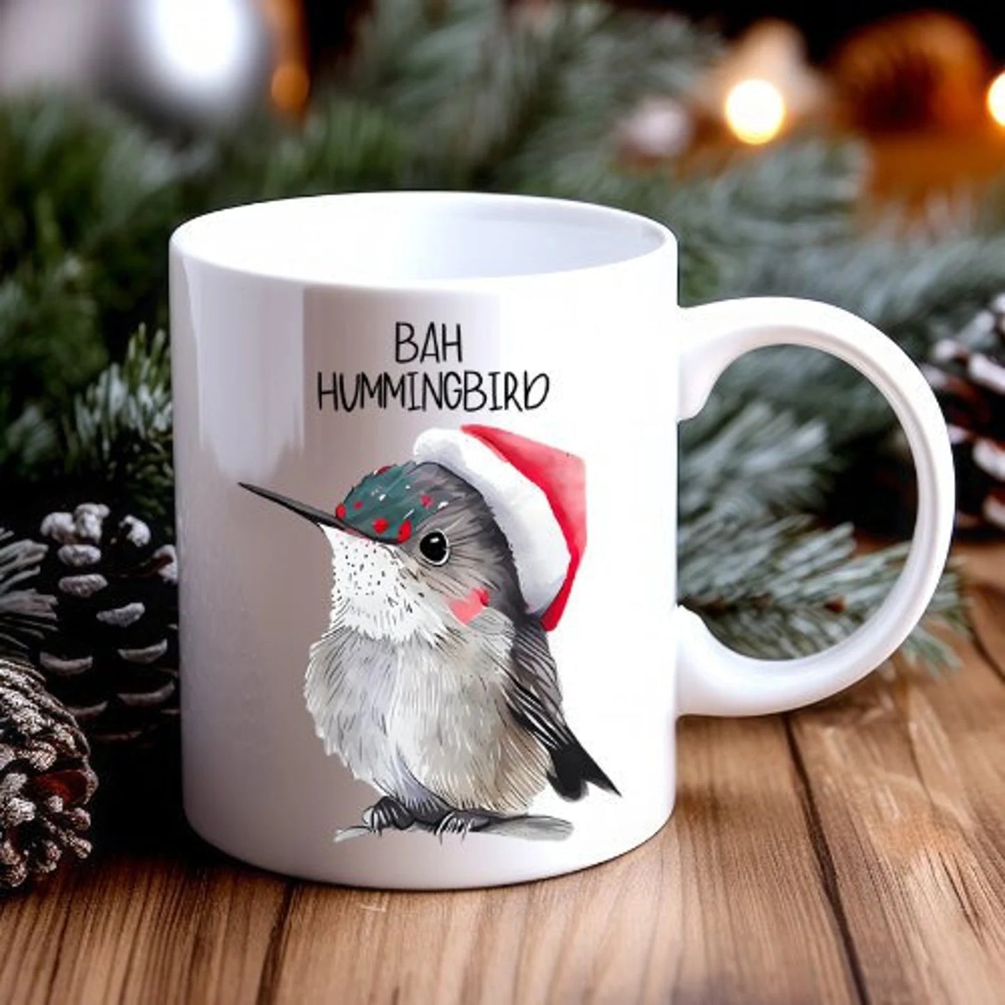 Hummingbird Mug, Hummingbird Lover, Christmas Hummingbird, Cute Hummingbird, Humming Bird Gift, Funny Hummingbird Mug, Birdwatcher Mug