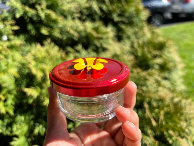 Mangeoire à colibris en verre suspendue unique-décor de jardin haut de gamme, cadeau parfait pour les amoureux des oiseaux