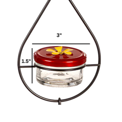 Unique Hanging Glass Hummingbird Feeder - Premium Garden Decor, Perfect Gift for Bird Lovers