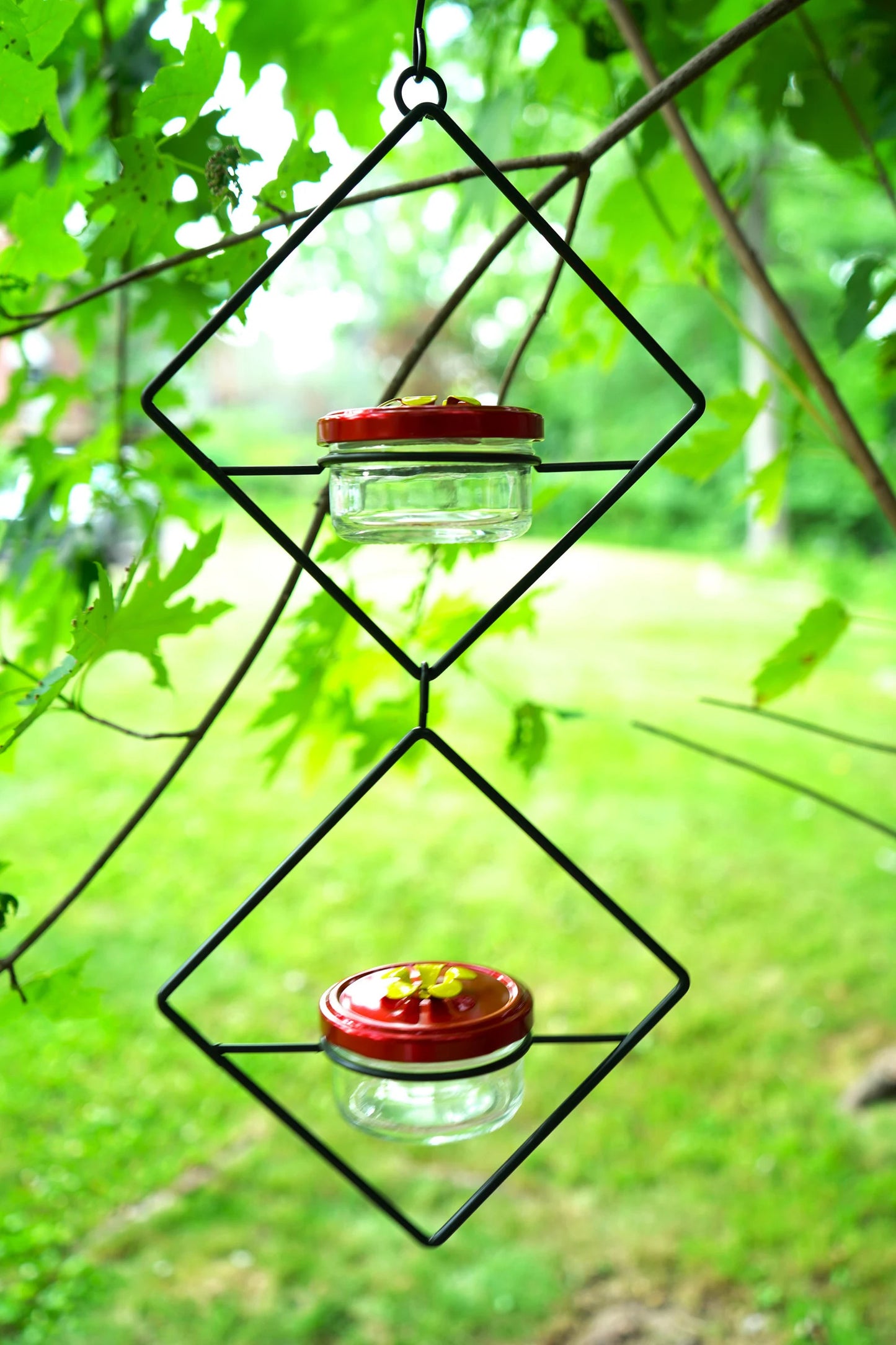 Exclusive Hanging Glass Hummingbird Feeder - Premium Garden Décor, Ideal Gift for Bird Enthusiasts