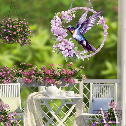 Panneau de jardin d’art en métal de colibri personnalisé, panneau de nom de jardin personnalisé, panneau de bienvenue, cadeau de la fête des mères, décor de jardin, panneau de colibri