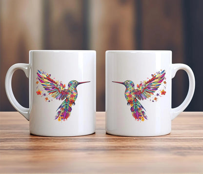 Tasse à café colibri | Coupe Colibri | Tasse de colibri faite à la main | Cadeau Colibri | Conception de tasse à sublimation | Cadeaux colibri