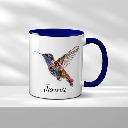 Tasse personnalisée de nom de colibri | tasse de nom personnalisée | tasse de nom | tasse de colibri | cadeau d’amoureux des oiseaux | cadeaux pour elle