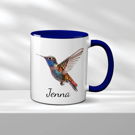 Personalisierte Kolibri-Namenstasse | benutzerdefinierte Namenstasse | Namenstasse | Kolibri-Tasse | Geschenk für Vogelliebhaber | Geschenke für Sie