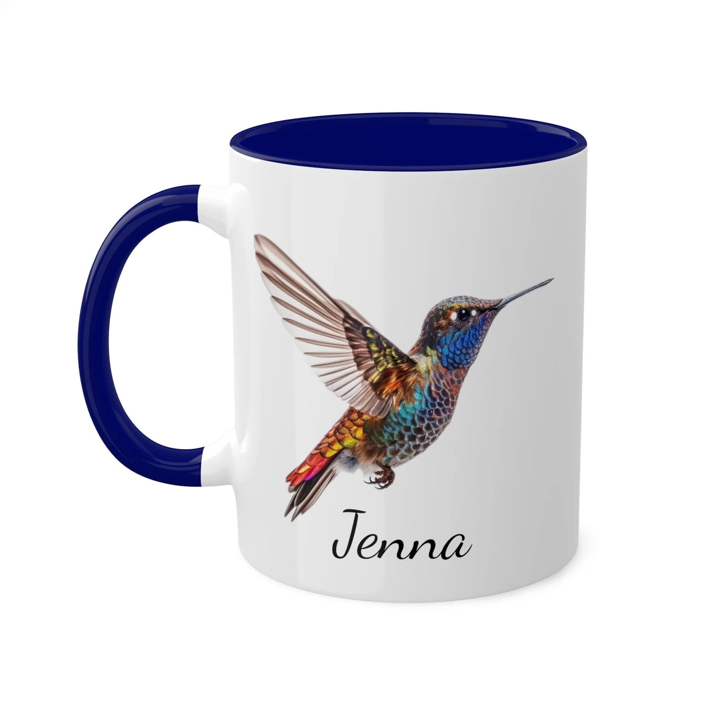 Tasse personnalisée de nom de colibri | tasse de nom personnalisée | tasse de nom | tasse de colibri | cadeau d’amoureux des oiseaux | cadeaux pour elle