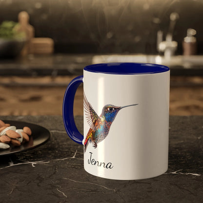 Personalized Hummingbird Name Mug | custom name mug | name cup | hummingbird mug | bird lover gift | gifts for her