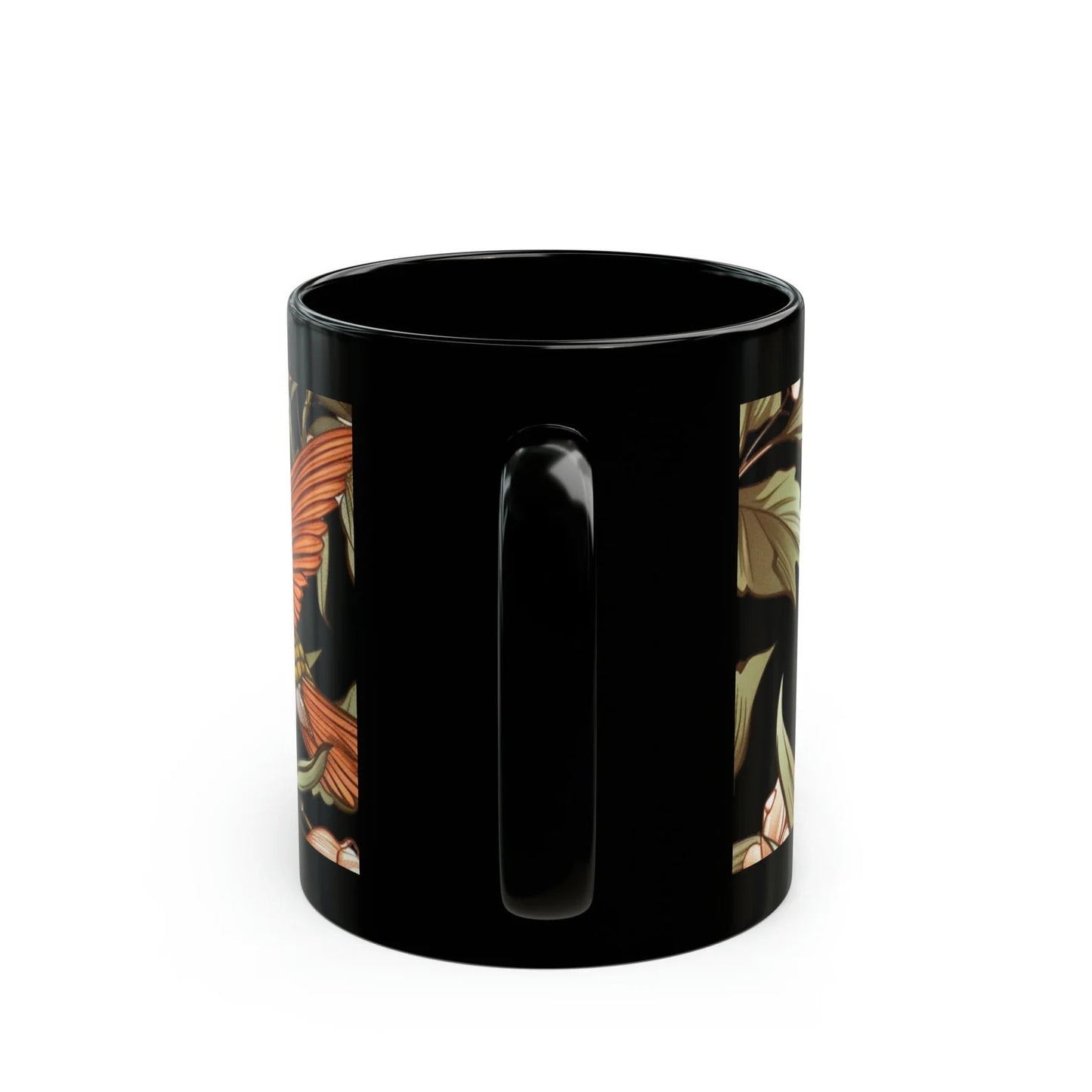 Tasse en céramique inspirée de la nature, motif vibrant de colibri et de fleurs, ce qui en fait la tasse à café parfaite sur le thème du jardin pour elle, cadeau pour maman