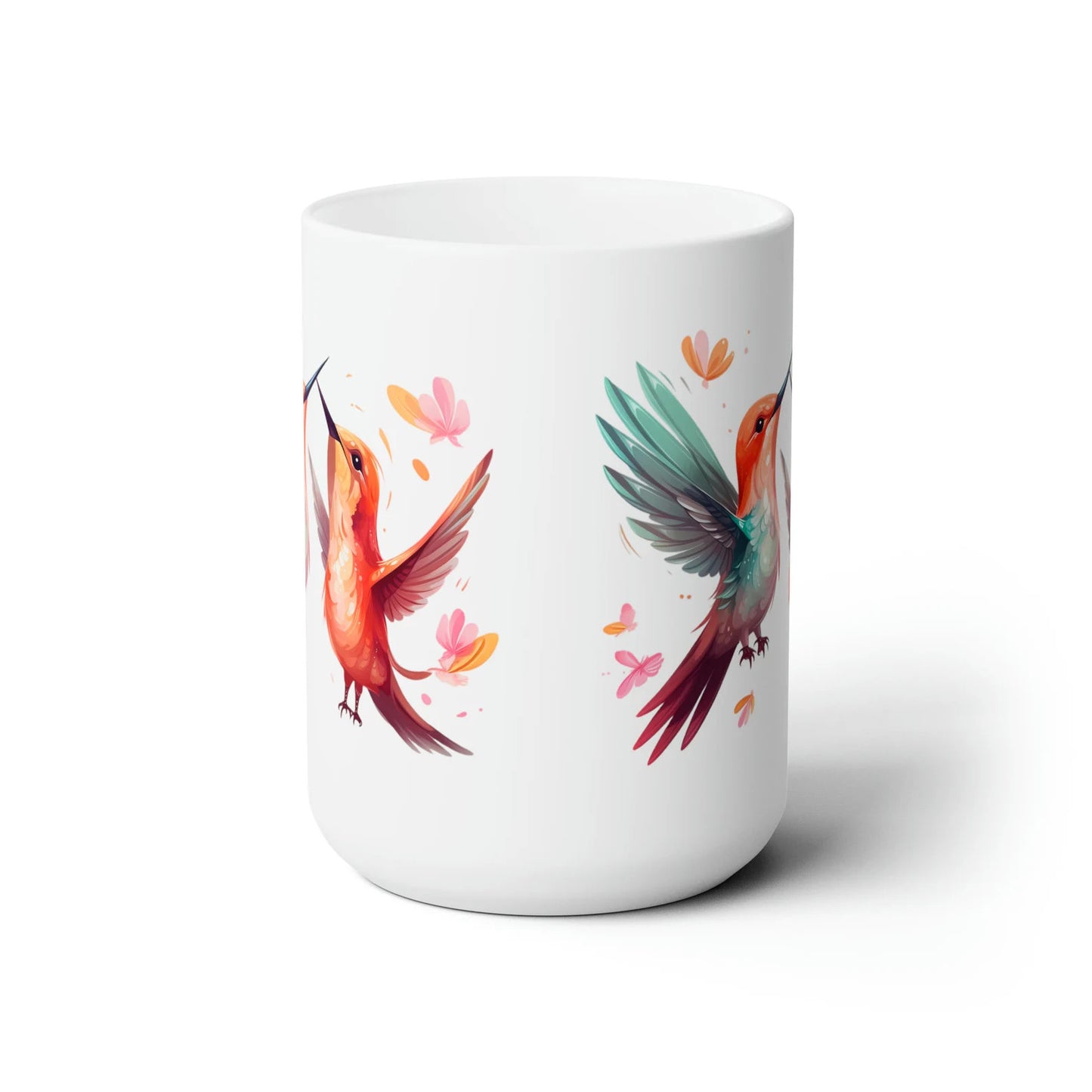 Tasse à café colibris, tasse à thé pour oiseaux, grande tasse cadeau, cadeau amoureux de la nature