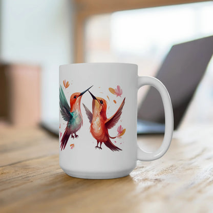 Tasse à café colibris, tasse à thé pour oiseaux, grande tasse cadeau, cadeau amoureux de la nature