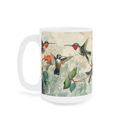 Kolibri-Tasse, Vogel-Dekor, hübsche Vogel-Tasse, Kolibri-Kaffeetasse, Haustier-Kolibri, Geschenkbecher, Vogel-Geschenk-Tasse, bunte Tasse